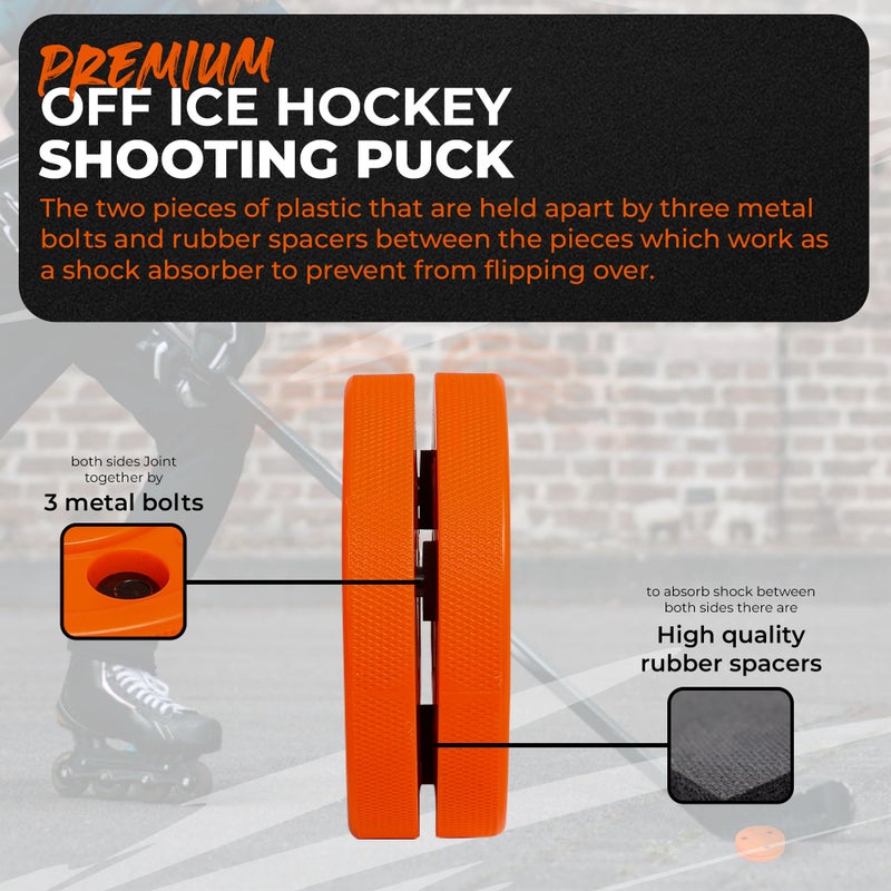 Green Biscuit Hockey Puck 2-Pack  Original  Off Ice Hockey Puck/Snipe  Shooting Street Hockey Puck Better Stick Handling  Passing and Shooting - Image 4